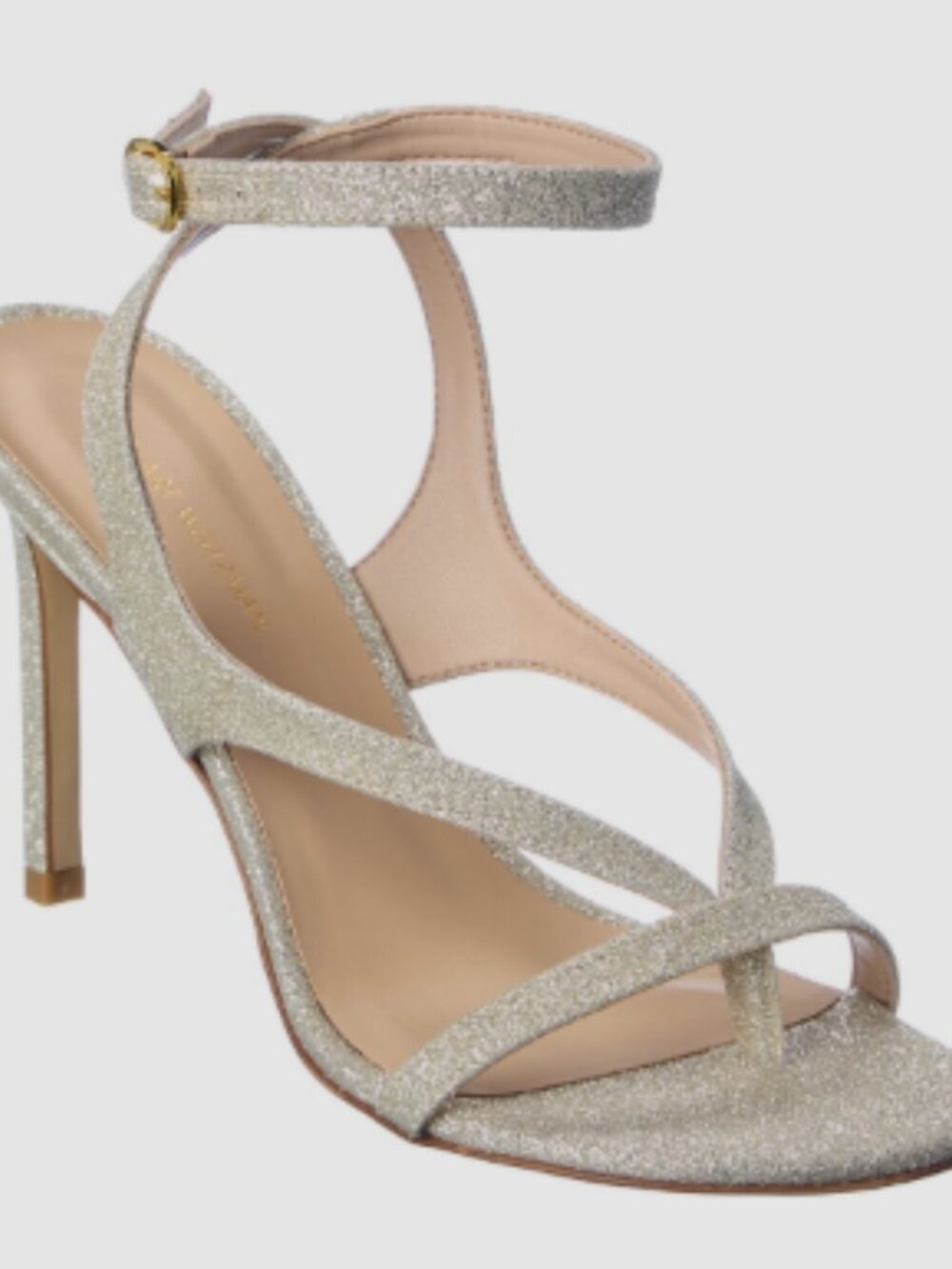 Stuart Weitzman Align 95 Glitter Stiletto Sandals Size 8 Brand New!